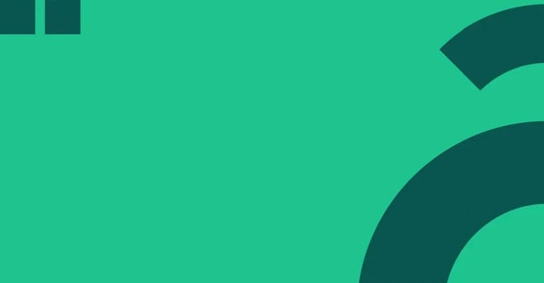 Fundo verde com formas geométricas decorativas