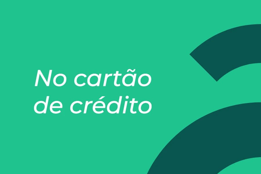 No cartão de crédito